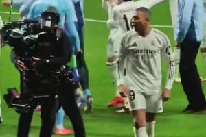 可能遭停赛姆巴佩对马竞赛后冲看台手抓下体摇晃